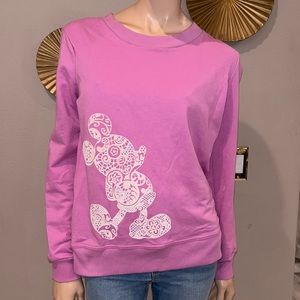 Disney Parks Mickey Mouse Long Sleeve Crew Neck